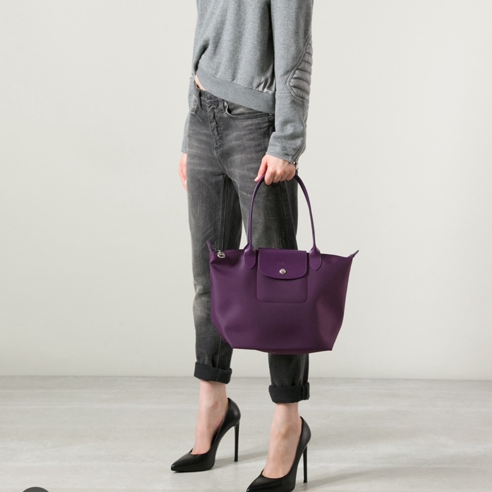 Longchamp Le Pliage Tote in Purple